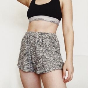 Brandy Melville Remi Grey Marled Knit Lounge Shorts